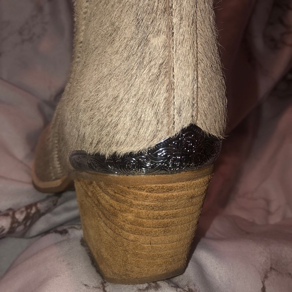 SOLD Jeffrey Campbell cowhide booties - Picture 5 of 11